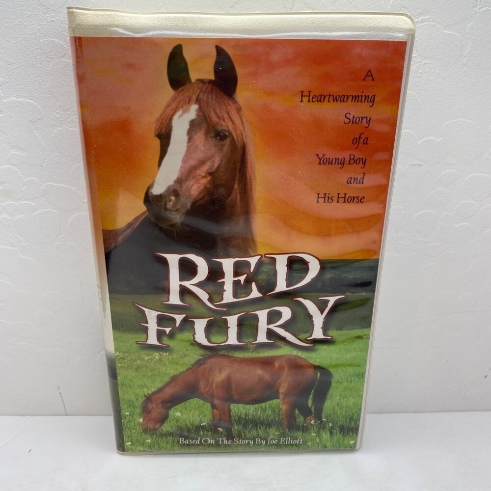 Vintage Red Fury Film VHS Tape Clamshell Case Based On Story By Joe Elliott